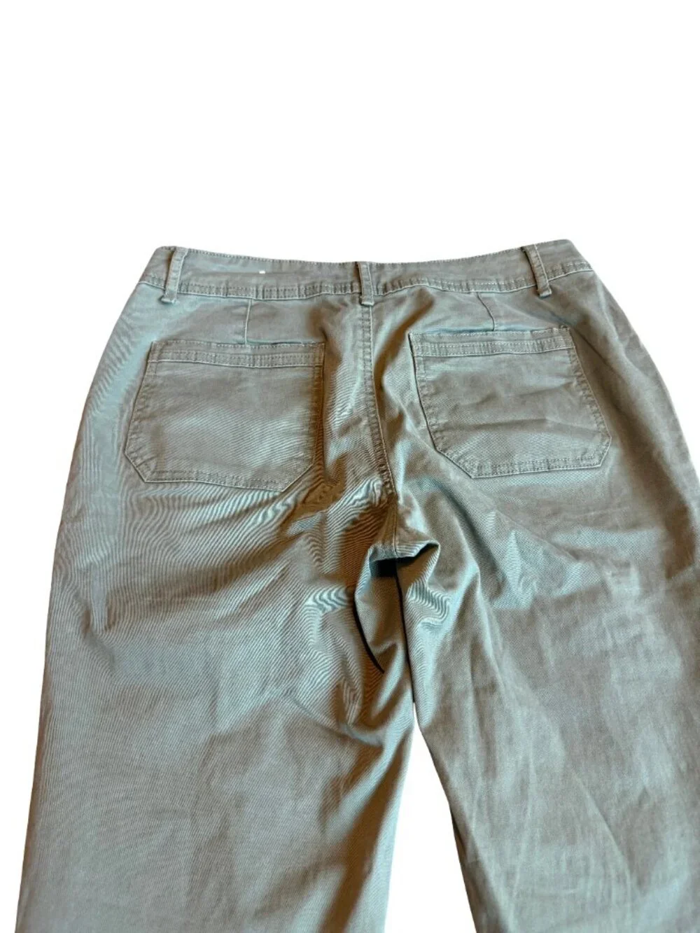 Maurices Green Cropped Length Pants Chinos Slacks Cotton Comfort Size 6 Women's